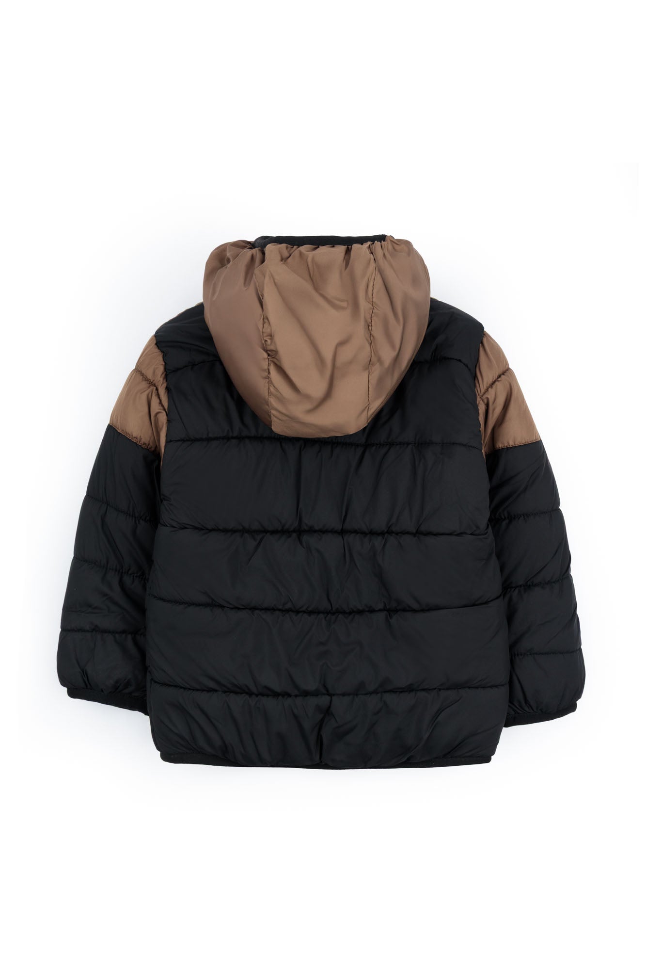 Color Block  Puffer Jacket