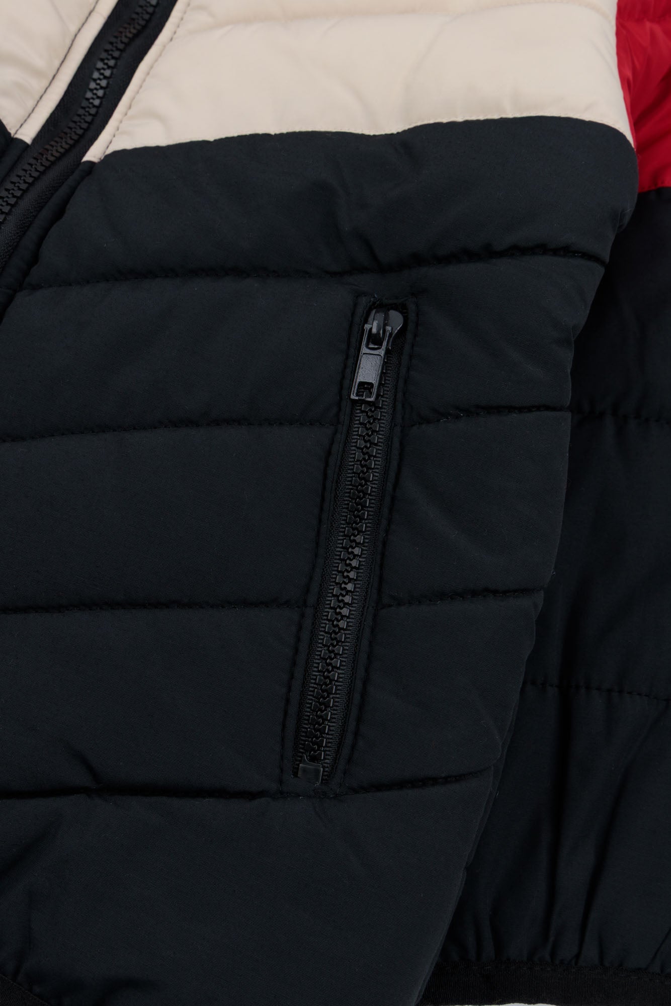 Color Block Puffer Jacket
