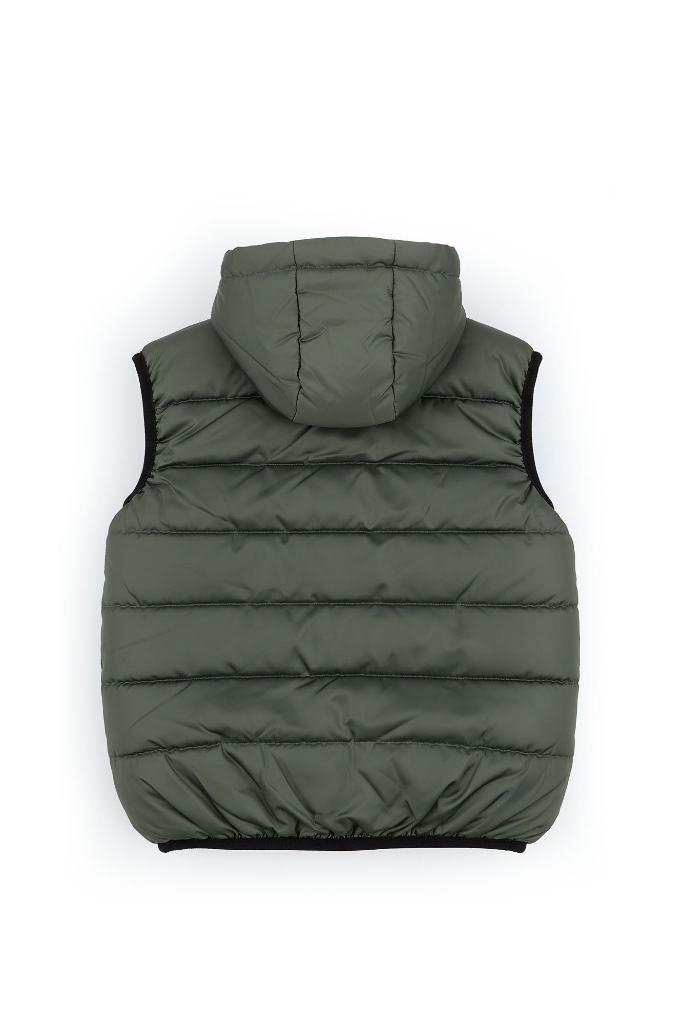 Olive Sleeveless Puffer Jacket