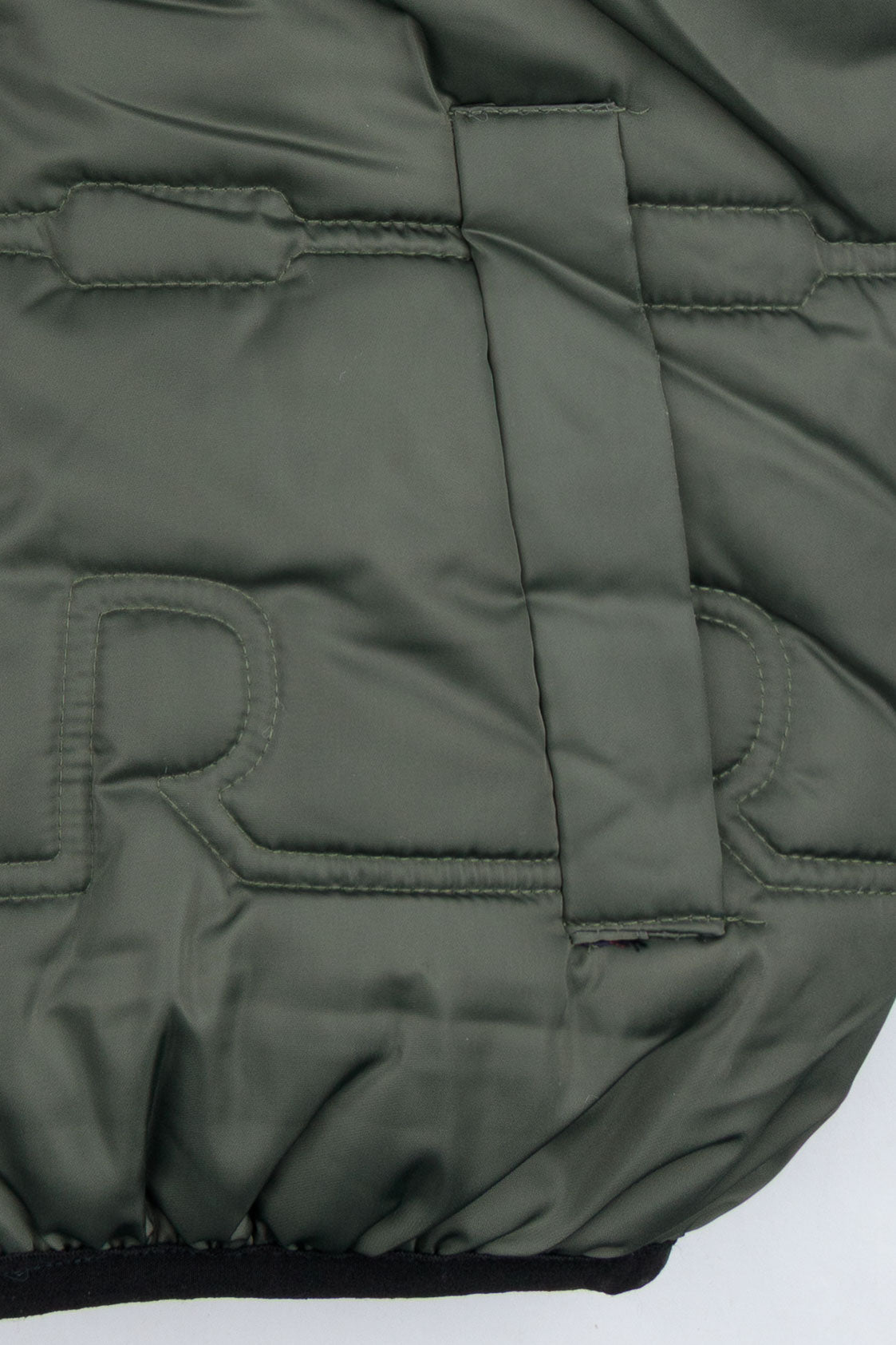 Olive Sleeveless Puffer Jacket
