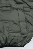 Olive Sleeveless Puffer Jacket