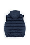 Navy Blue Sleeveless Puffer Jacket