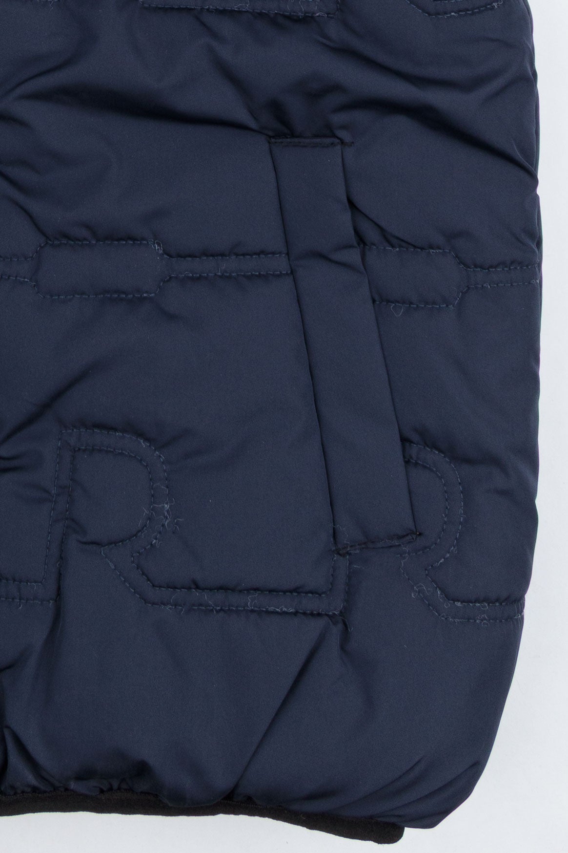 Navy Blue Sleeveless Puffer Jacket
