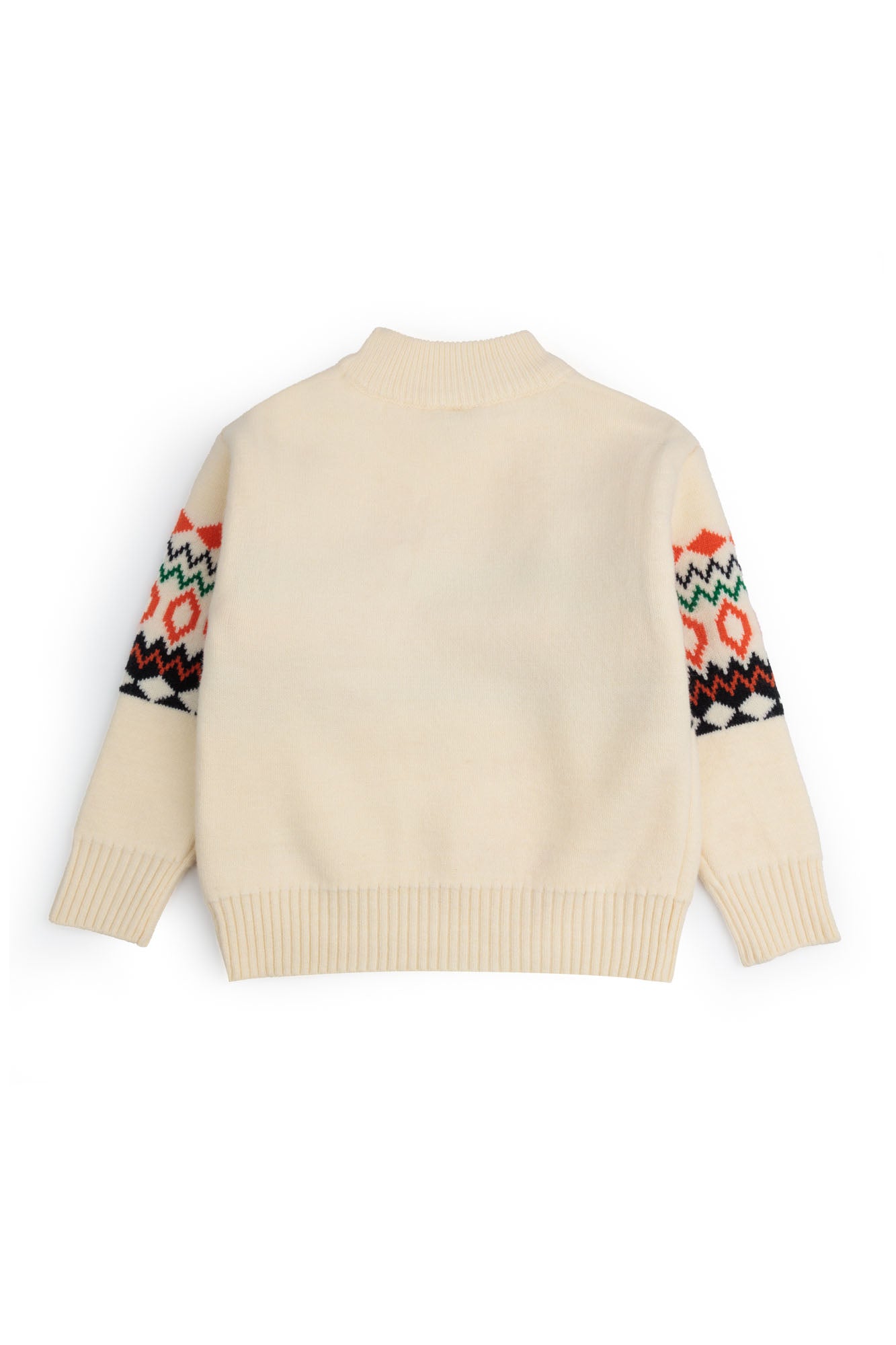 Fair Isle Mock Neck Sweater