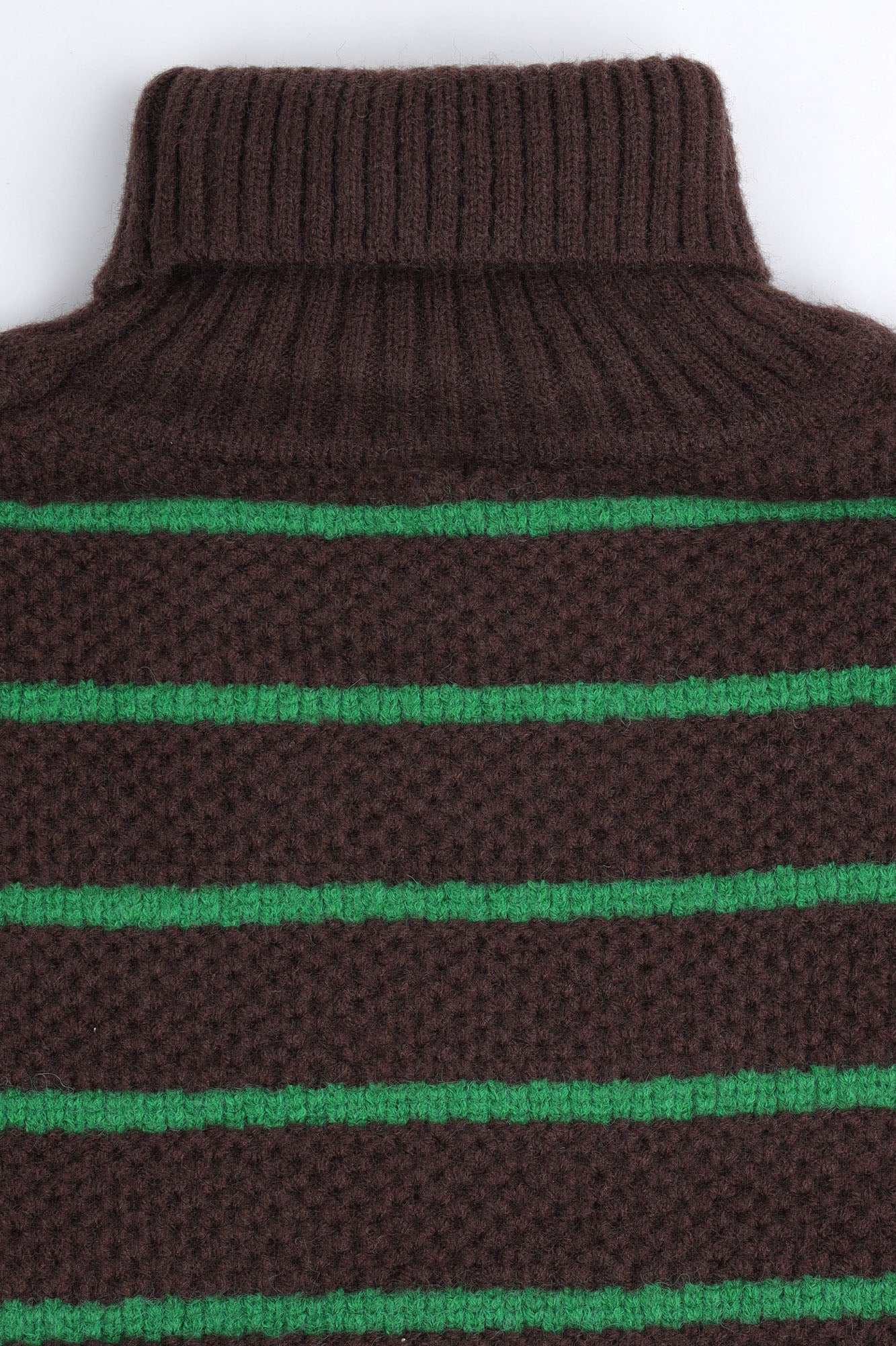 Striped High-Neck Sweater