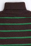Striped High-Neck Sweater