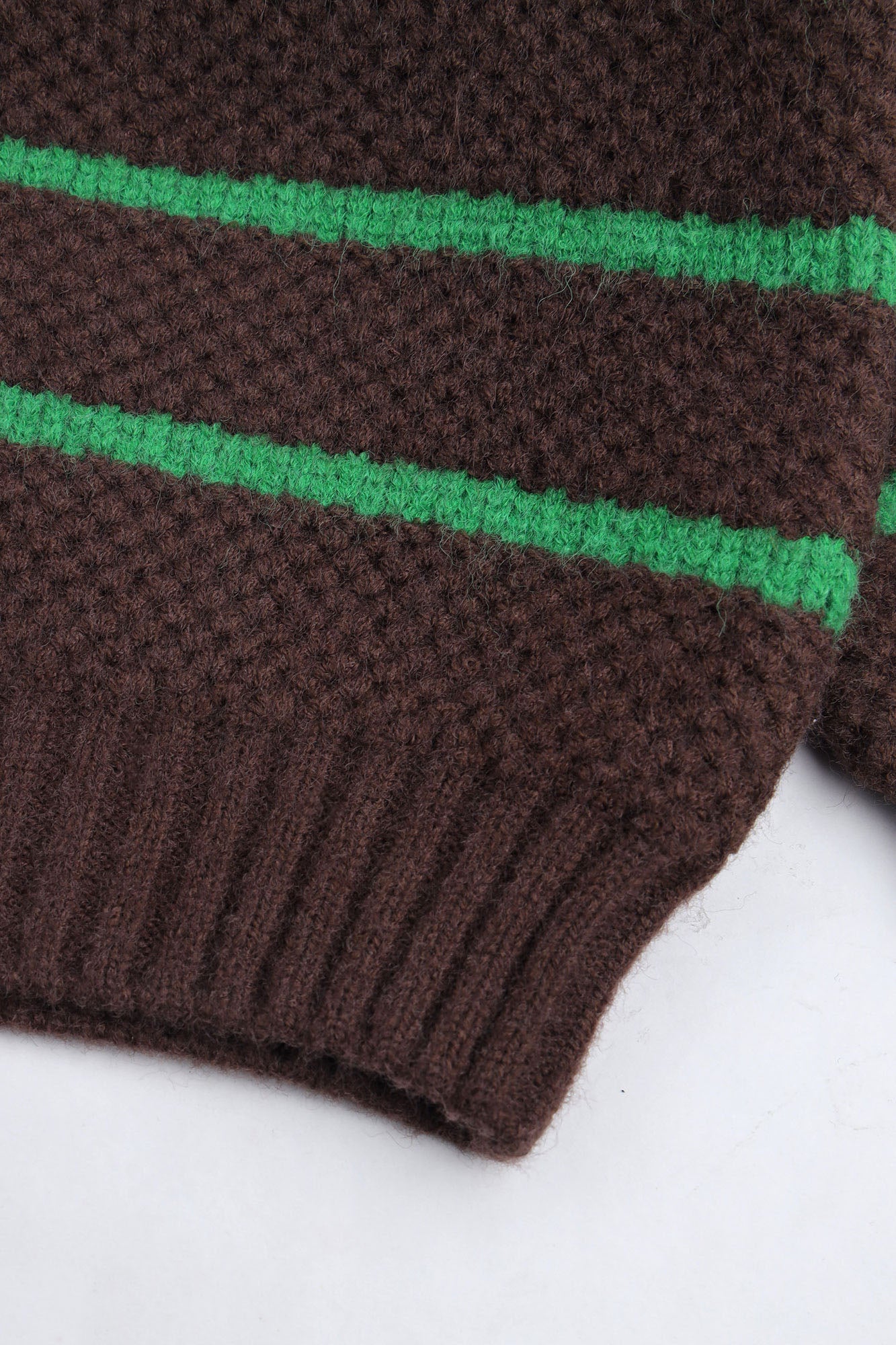 Striped High-Neck Sweater