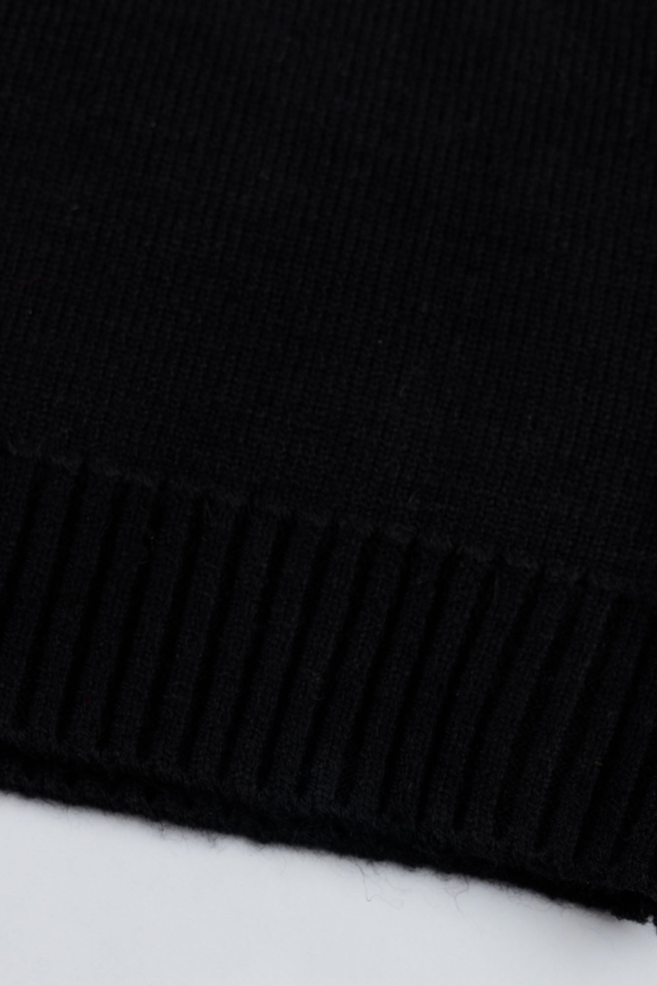 Classic Black Turtleneck Sweater
