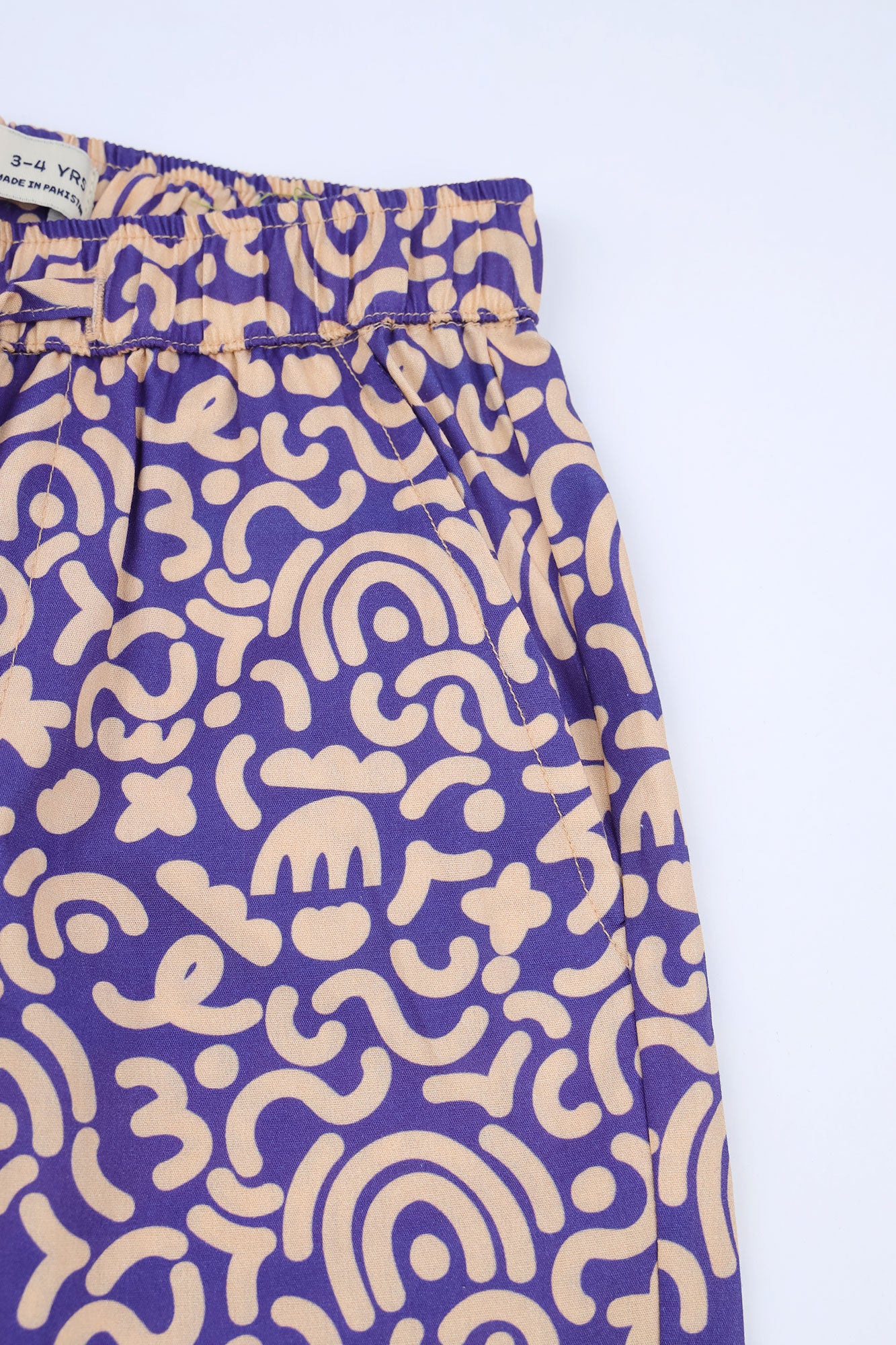 Boys’ Abstract Doodle Printed Shorts