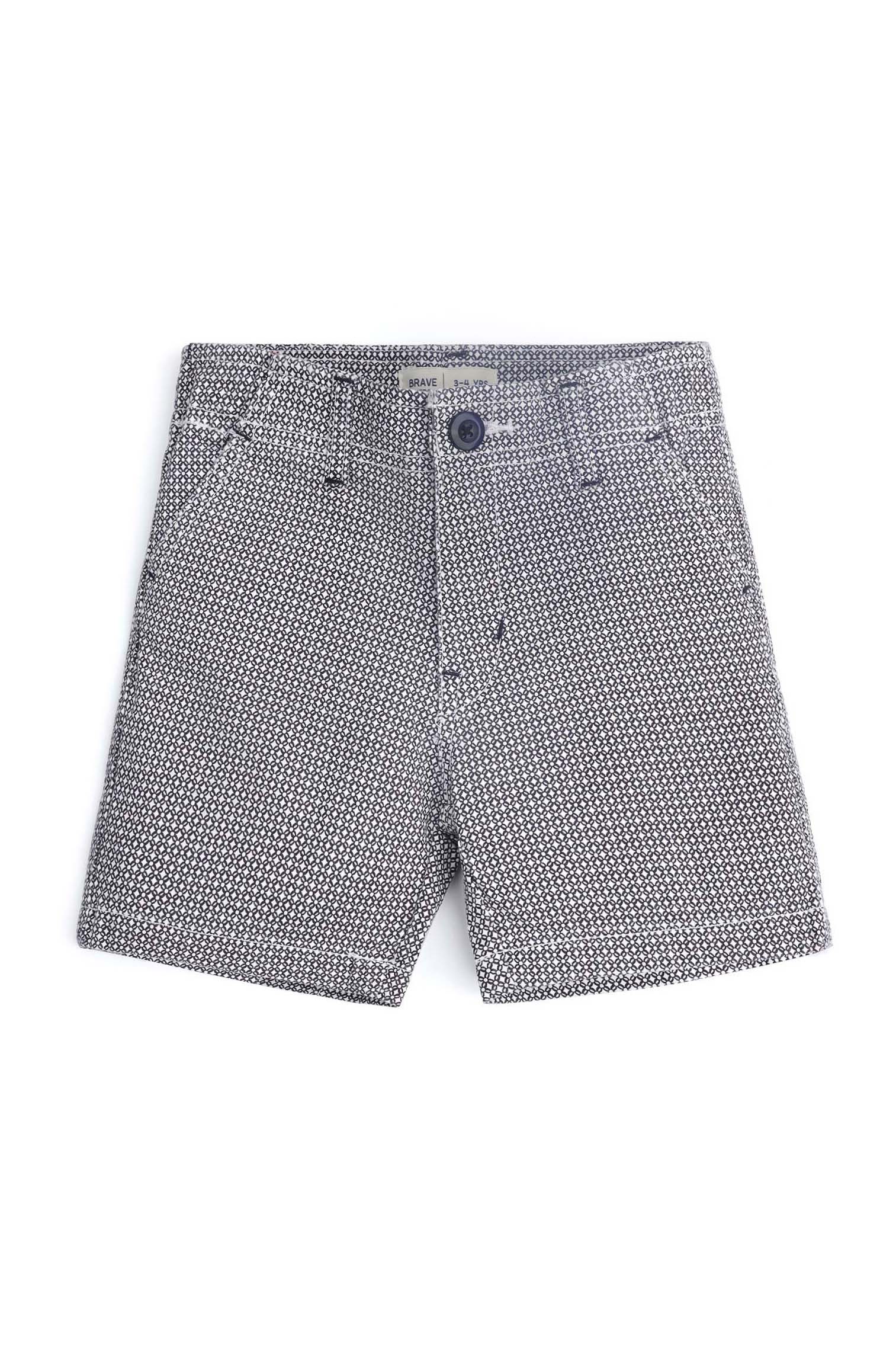 Boys Geometric Pattern Short