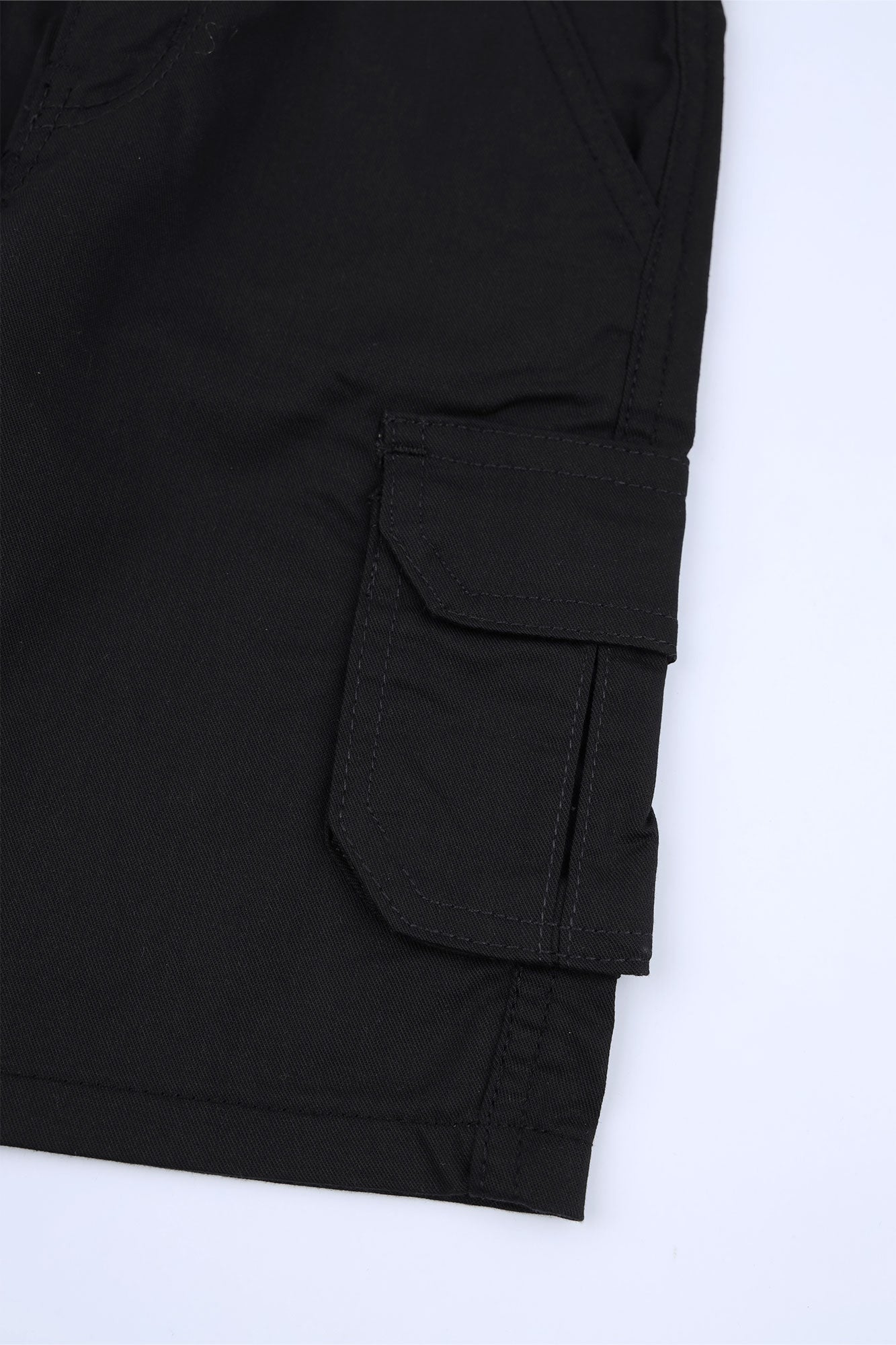 Boys’ Black Cargo Shorts