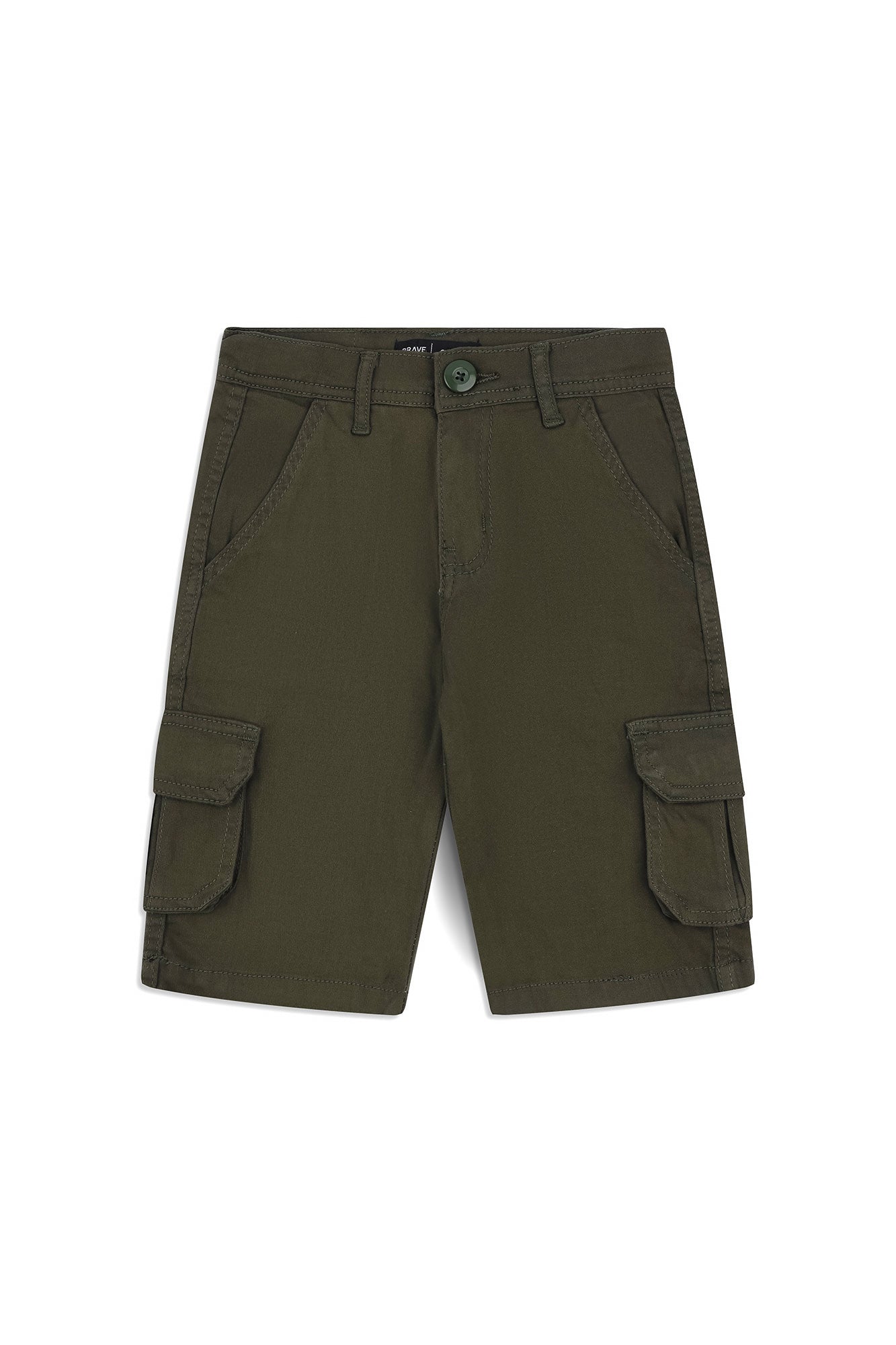 Boys’ Olive Cargo Shorts