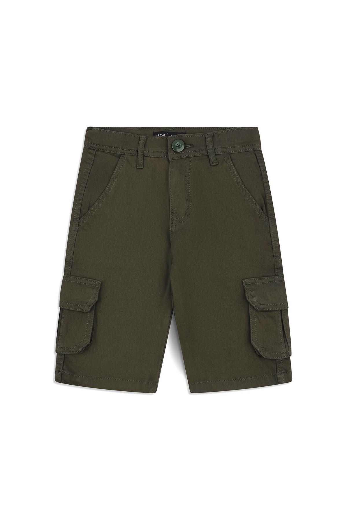 Boys’ Olive Cargo Shorts