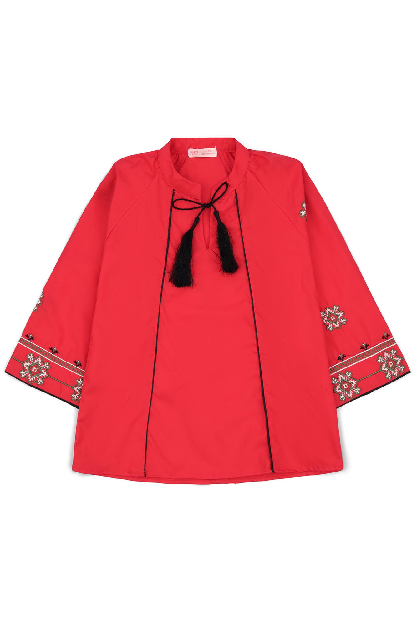 Girls' Embroidered Tassel Set