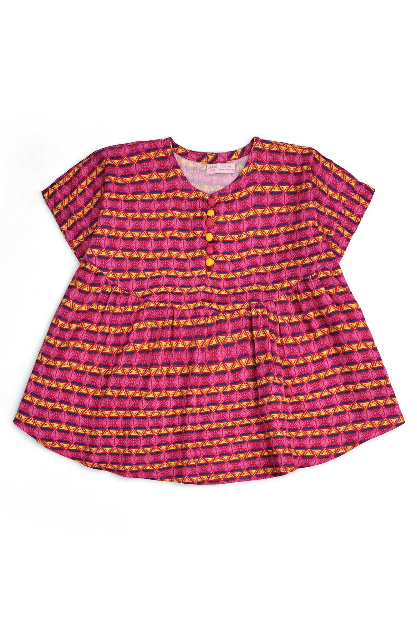 Girls' Geometric Peplum Co-Ord Set