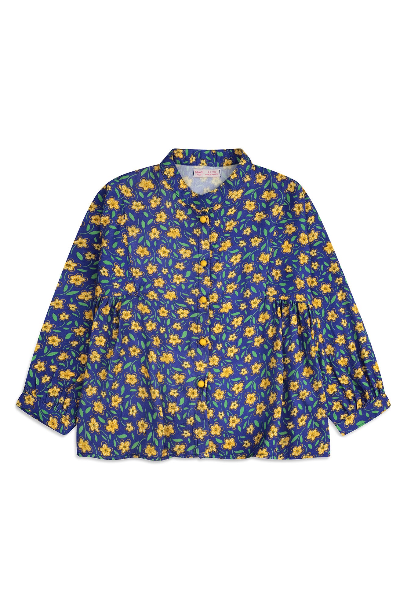 Girls' Floral Print Woven Cotton Co-Ord Set