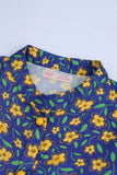 Girls' Floral Print Woven Cotton Co-Ord Set