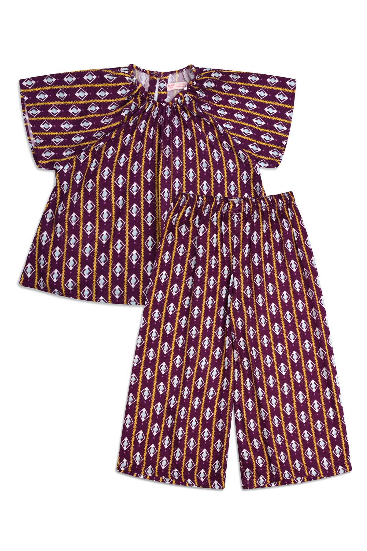 Girls' Geometric Stripe Co-Ord Set
