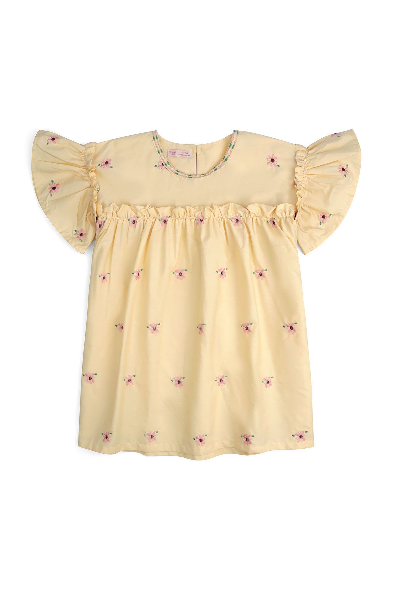 Girls’ Ruffle Sleeve Floral CO-ORD Set