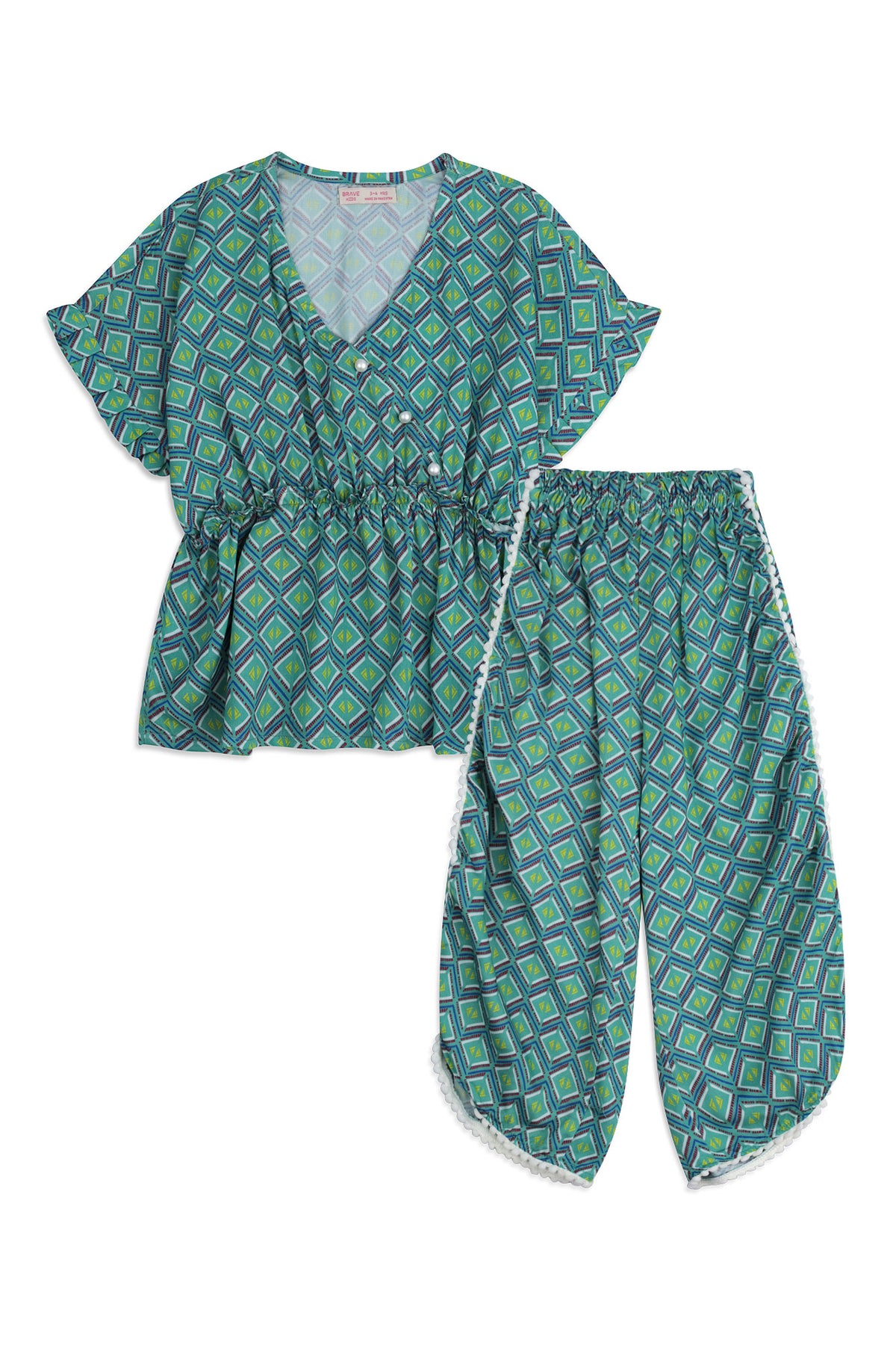 Girls' Geometric Co-Ord Set