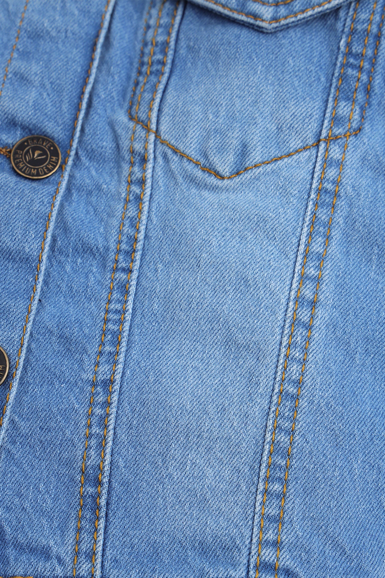 Heart Embroidered Denim Jacket