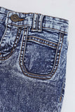 Girls Acid Wash Denim