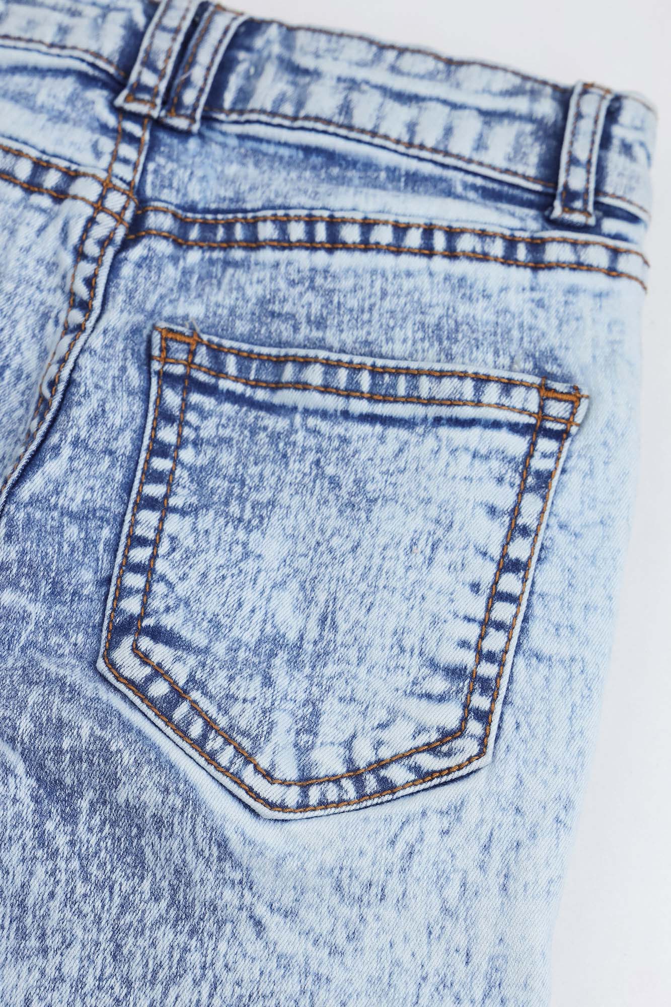 Girls Acid Wash Denim