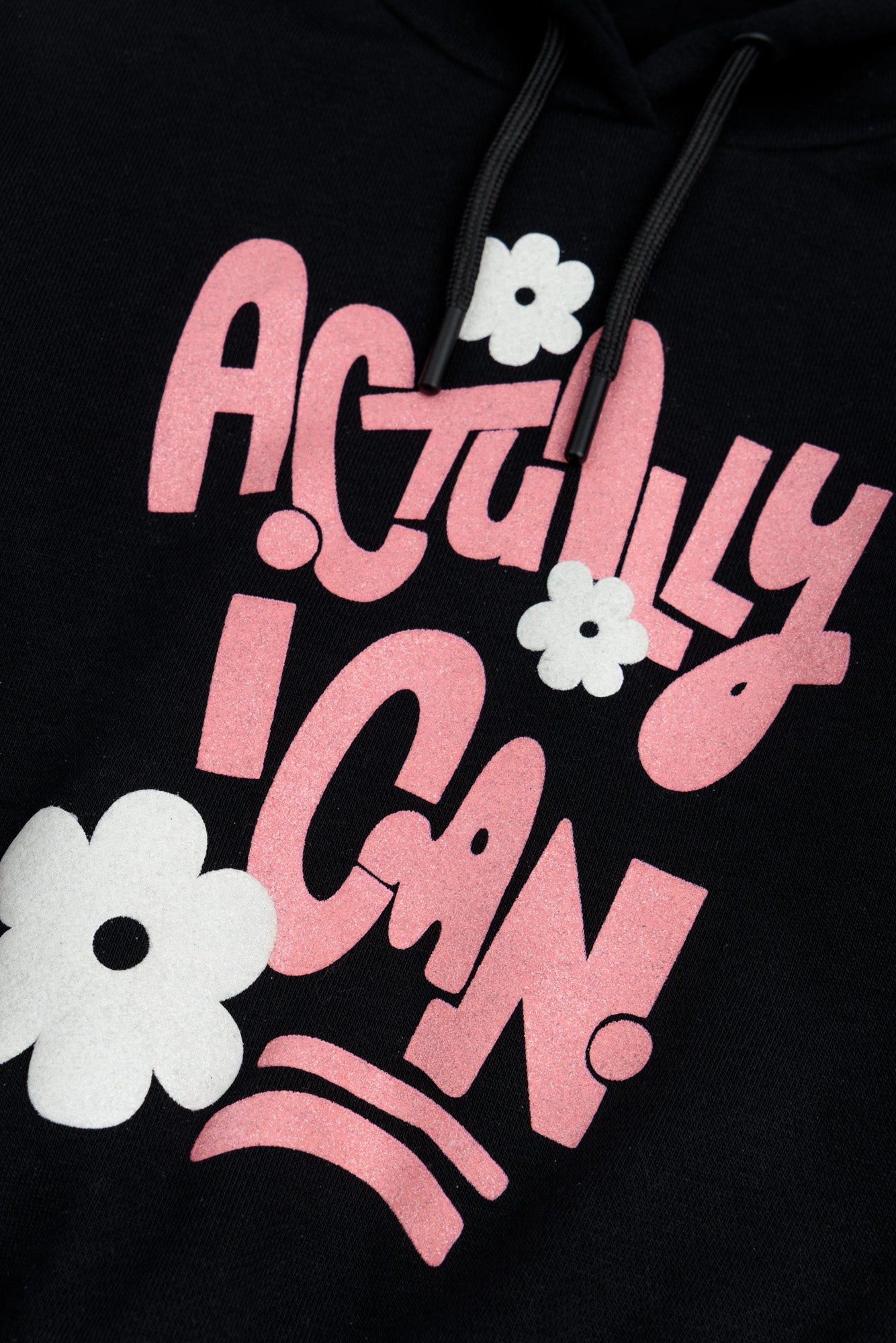 ACTUALLY I CAN Black Hoodie