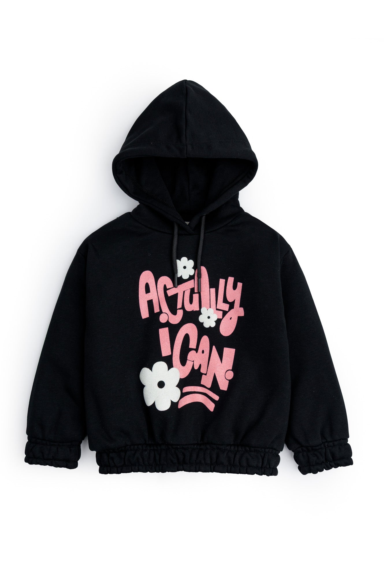 ACTUALLY I CAN Black Hoodie