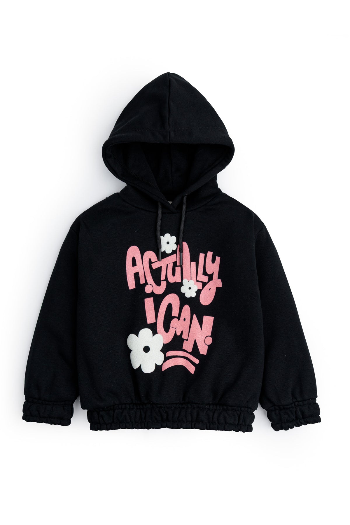 ACTUALLY I CAN Black Hoodie