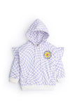 Playful Ruffle Sleeve Hoodie