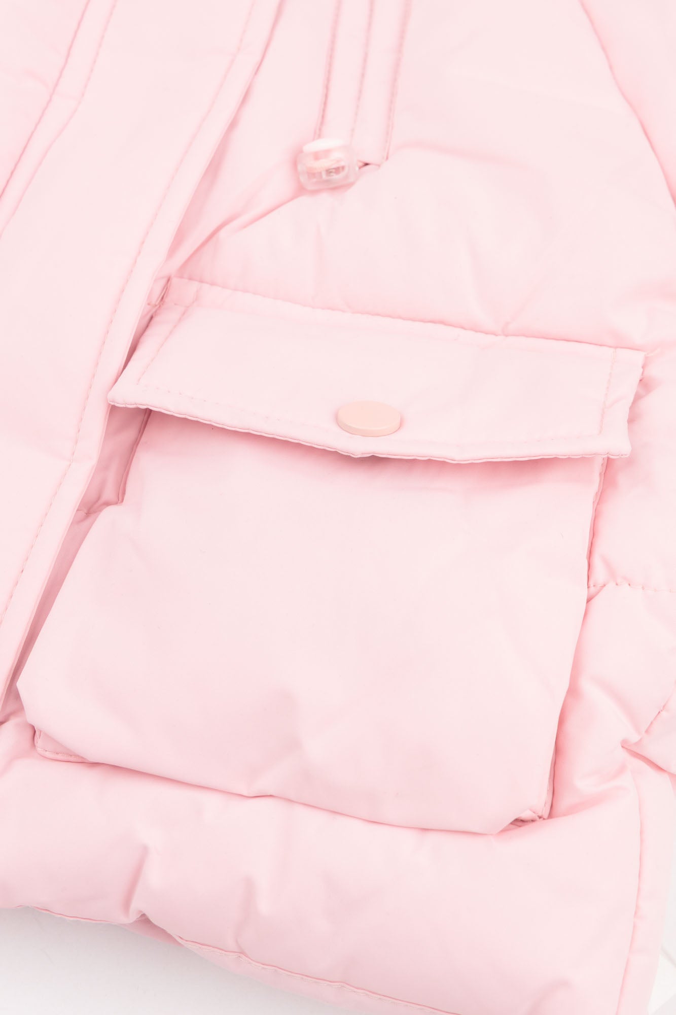 Baby Pink Quilted Puffer Jacket