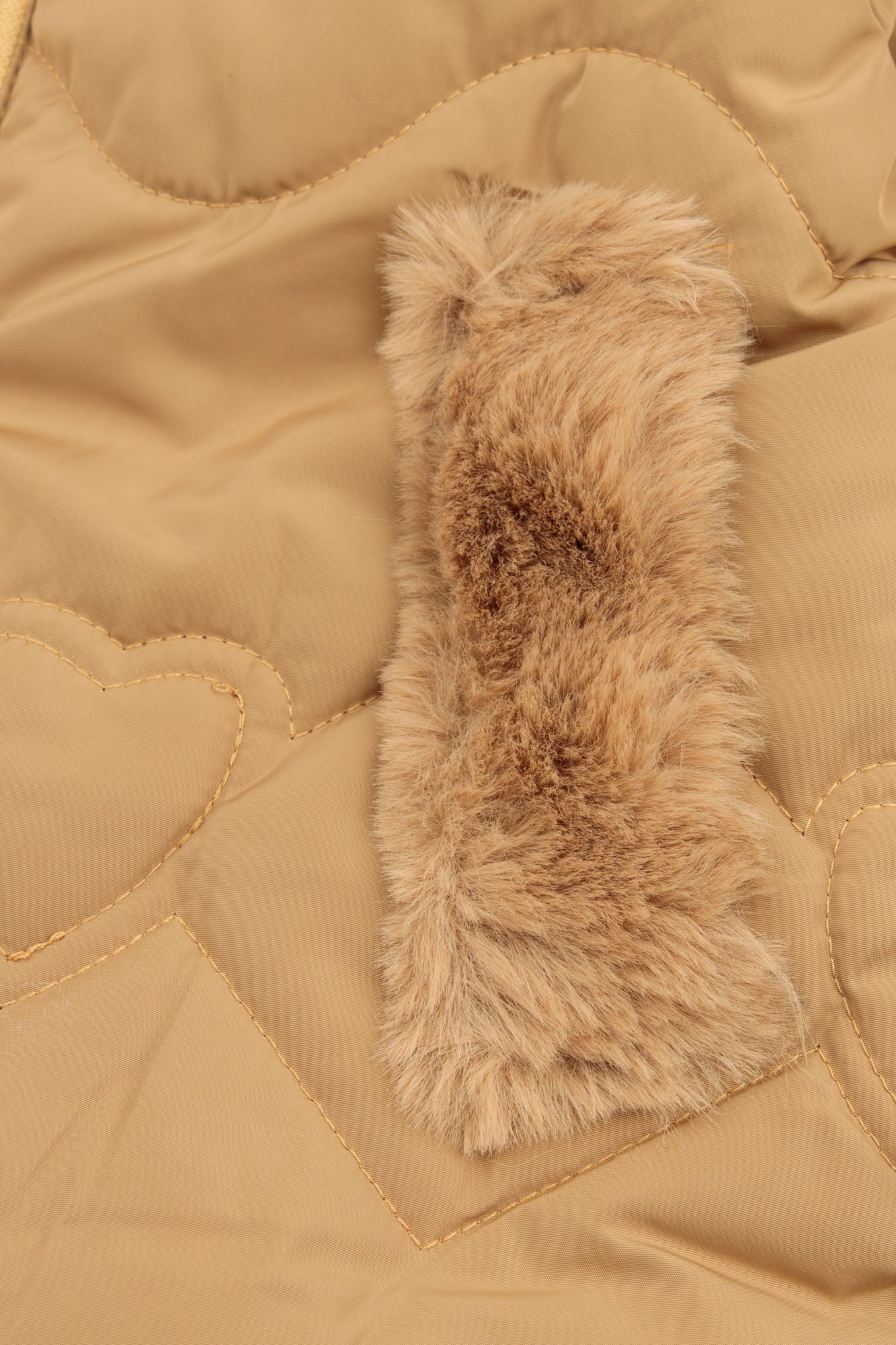 The Cozy Brown-Quilted Faux Fur Puffer Jacket
