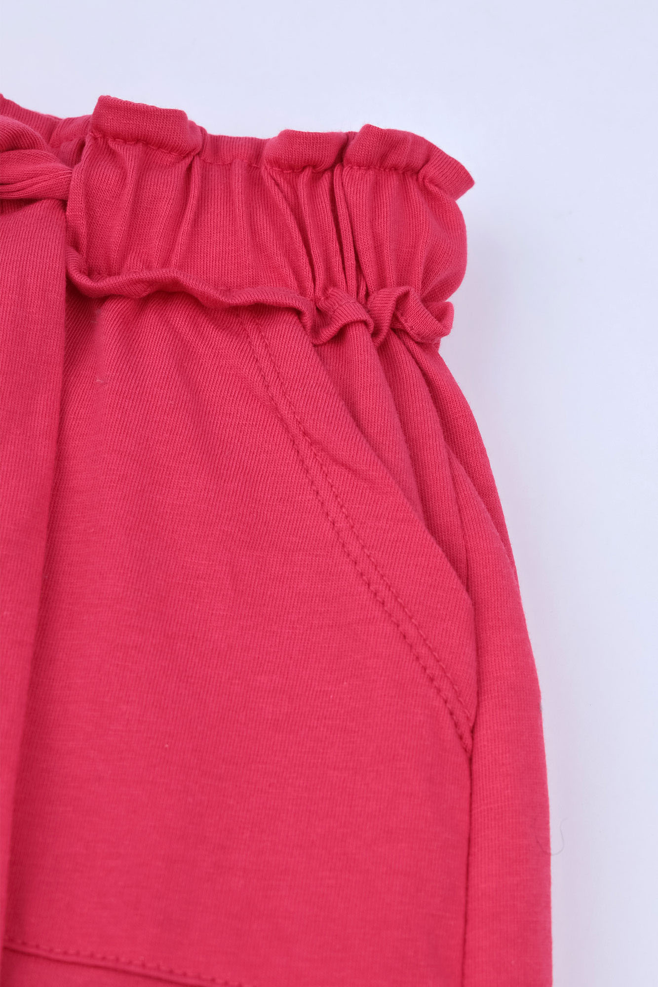 Girls' Paperbag Waist Terry Trousers