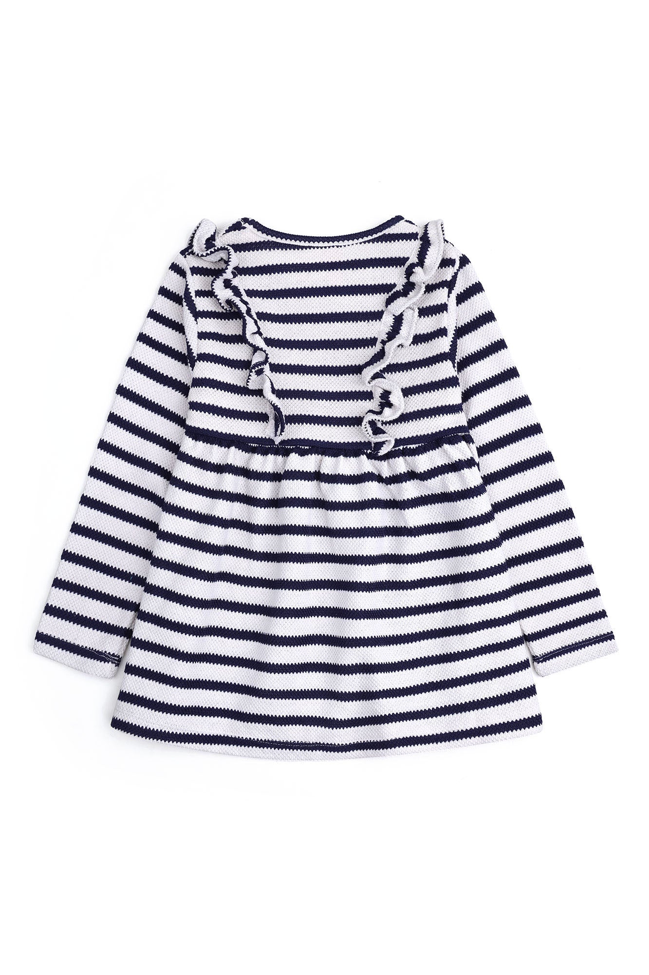 Striped Ruffle Knit Dress