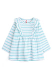 Striped Ruffle Knit Dress