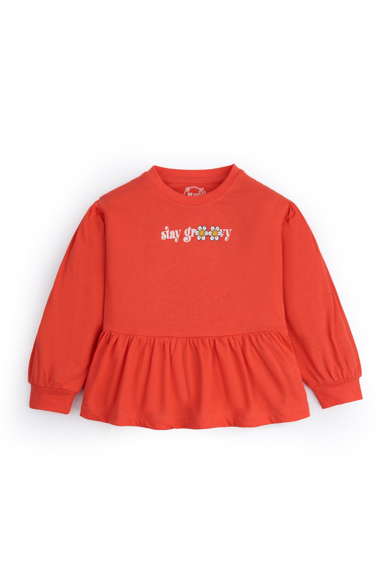 Peplum Stay Groovy Top