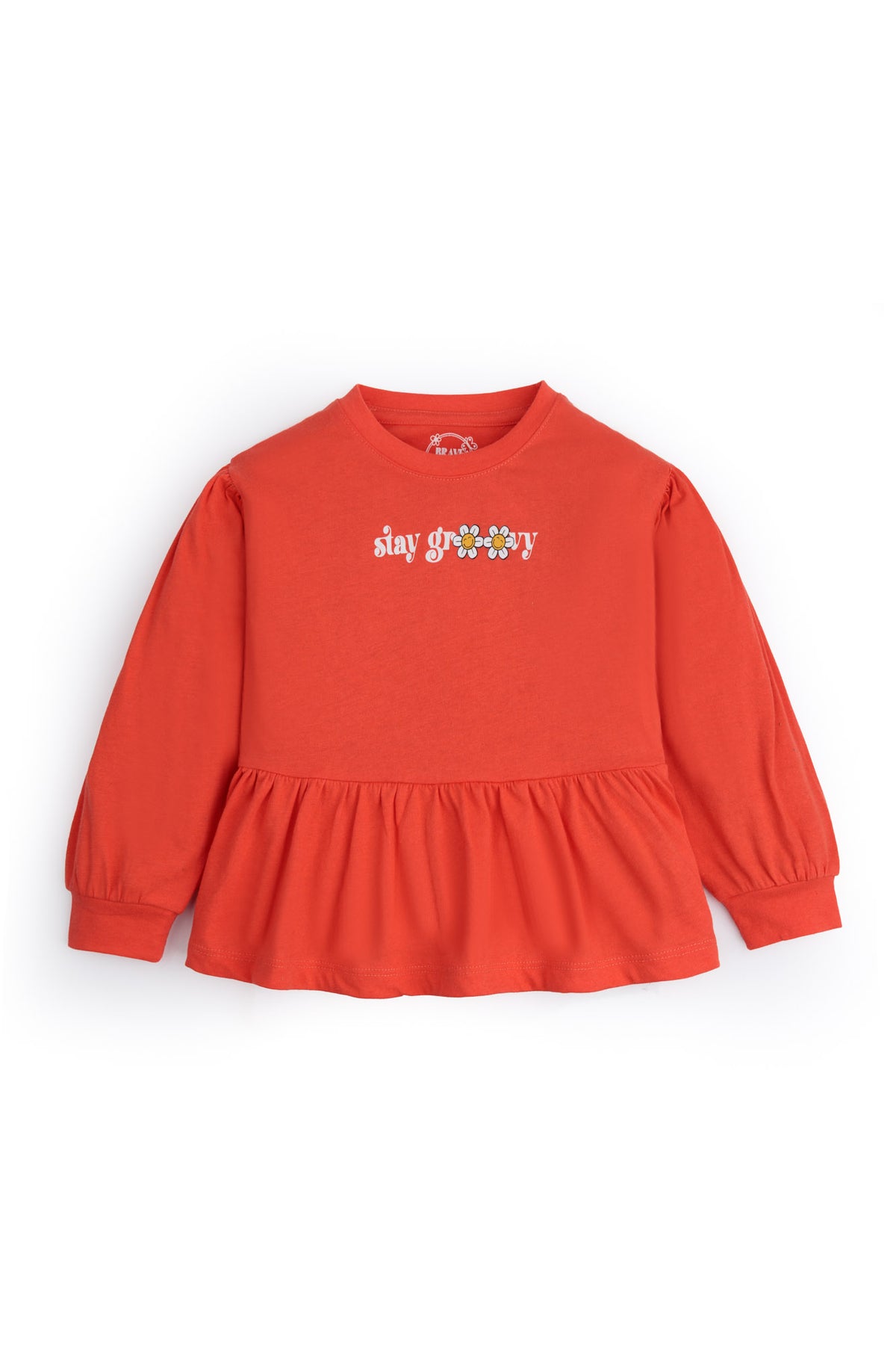 Peplum Stay Groovy Top