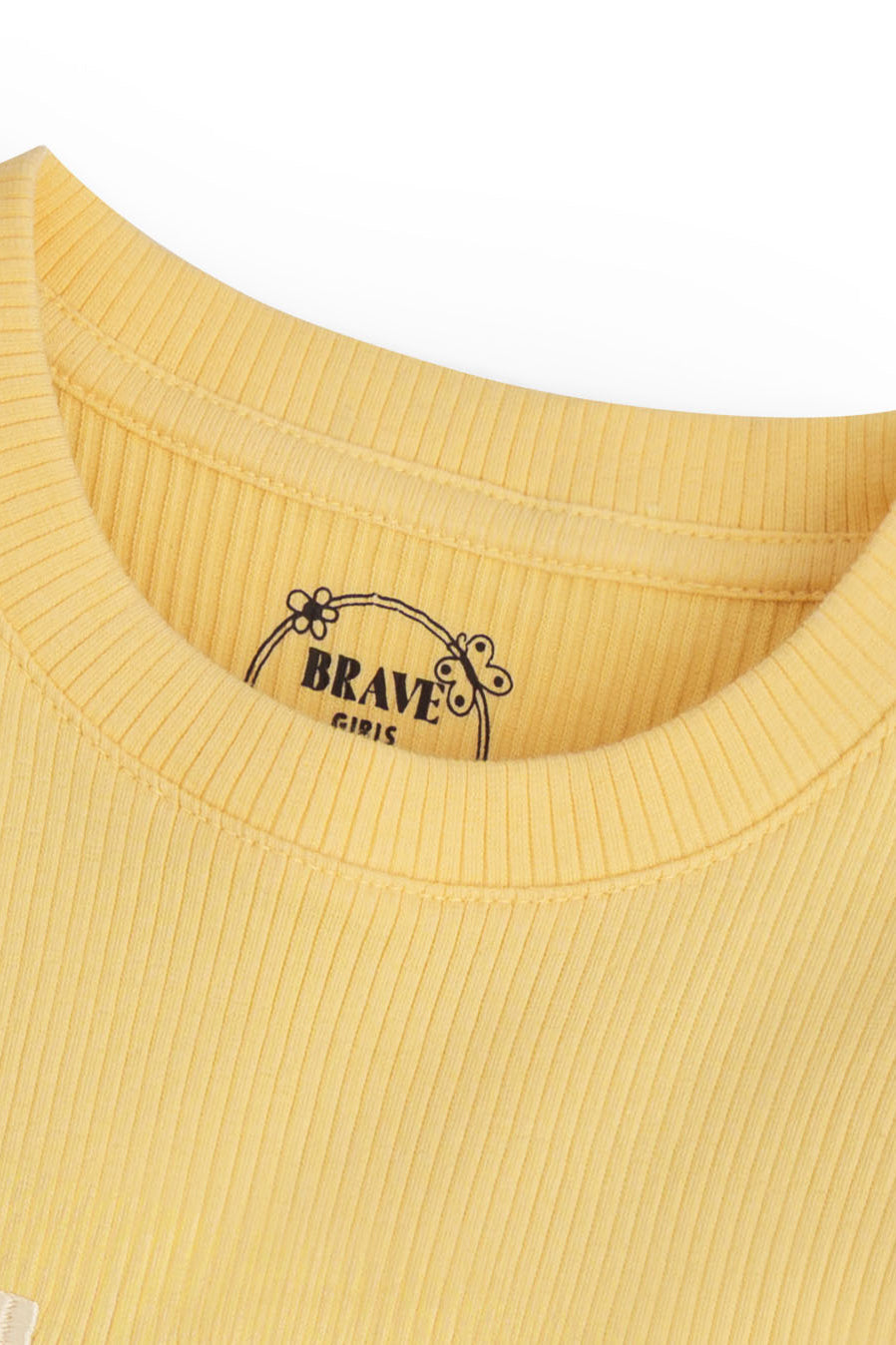 Girls Yellow Graphic Top