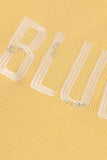 Girls Yellow Graphic Top