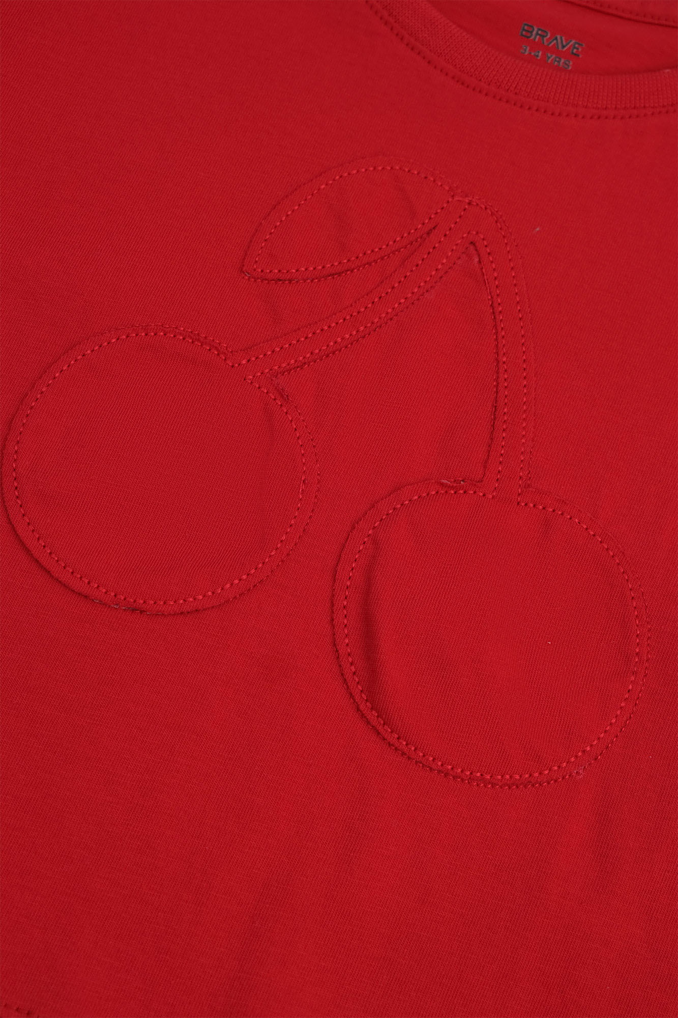 Girls’ Cherry Embossed Crop Tee