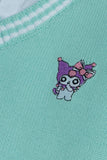 Aqua V-Neck Character Sweater