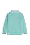 Aqua V-Neck Character Sweater