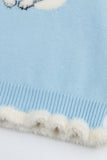 Plush Kitten Ruffle Sweater