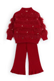 Faux Fur & Pearl Cord Set