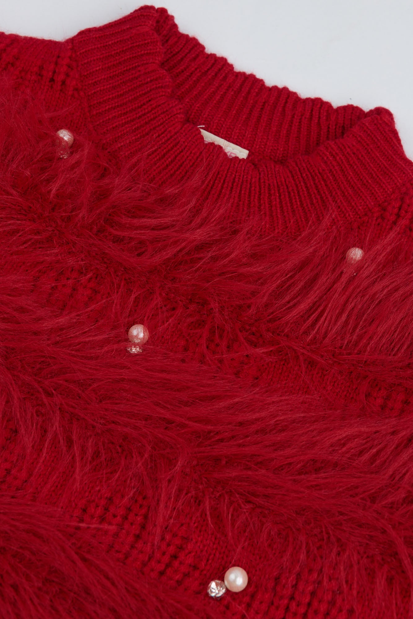 Faux Fur & Pearl Cord Set