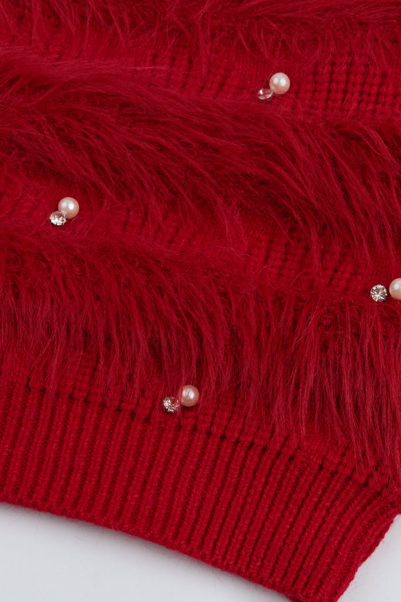Faux Fur & Pearl Cord Set