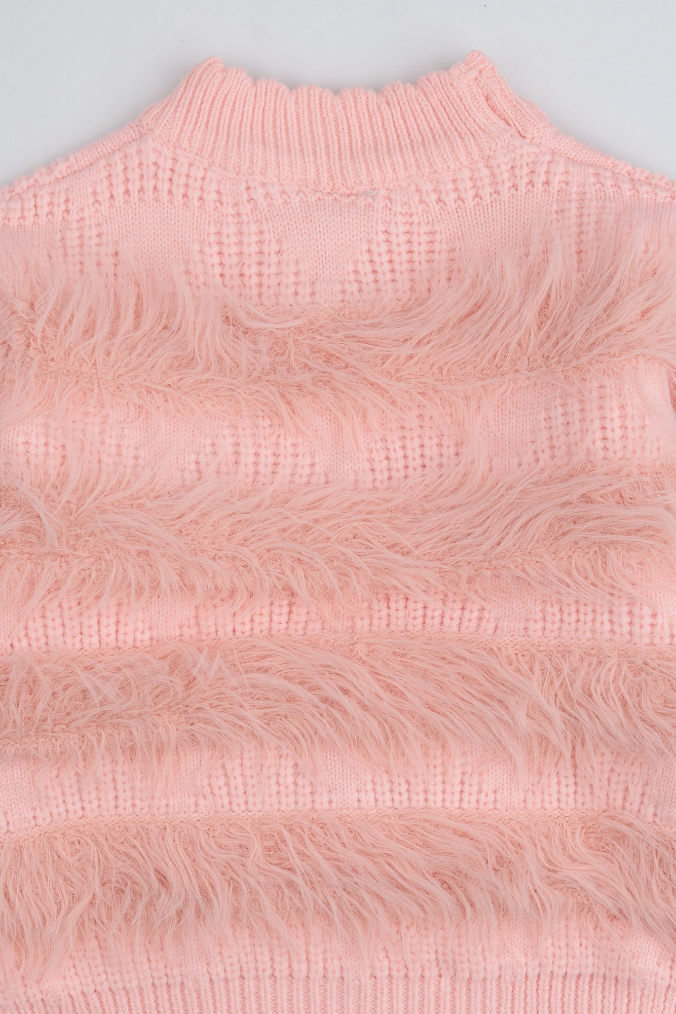 Pink Faux Fur & Pearl Cord Set