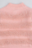 Pink Faux Fur & Pearl Cord Set