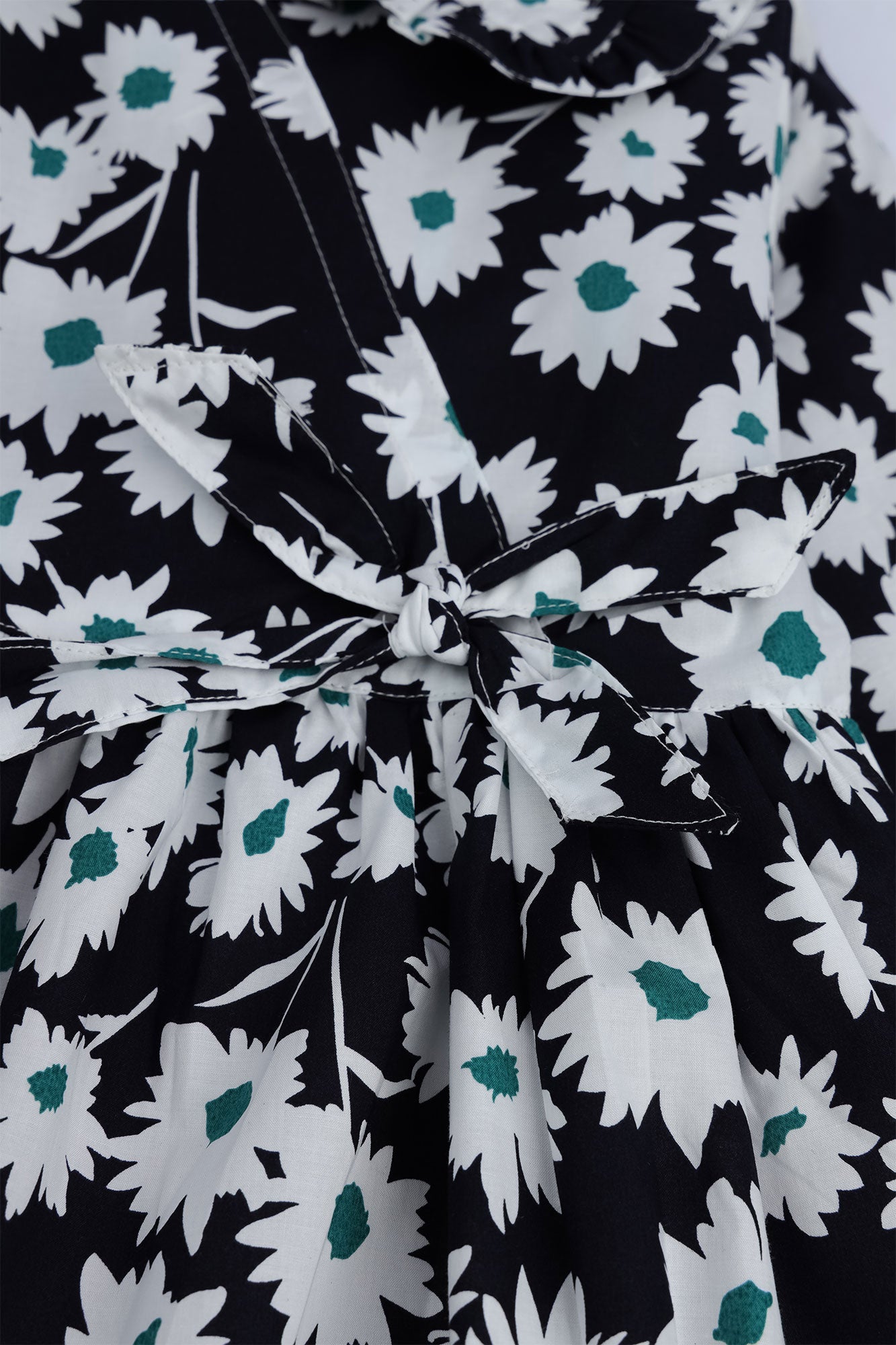 Girls' Floral Wrap-Style Frock